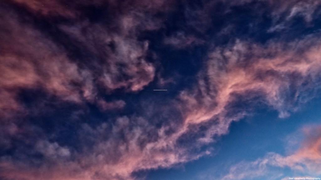 ISS at Sunset