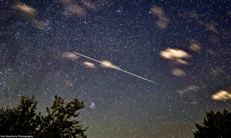A bright Perseid meteor